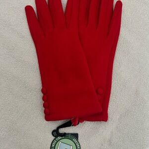 Elegant Red Women's Gloves